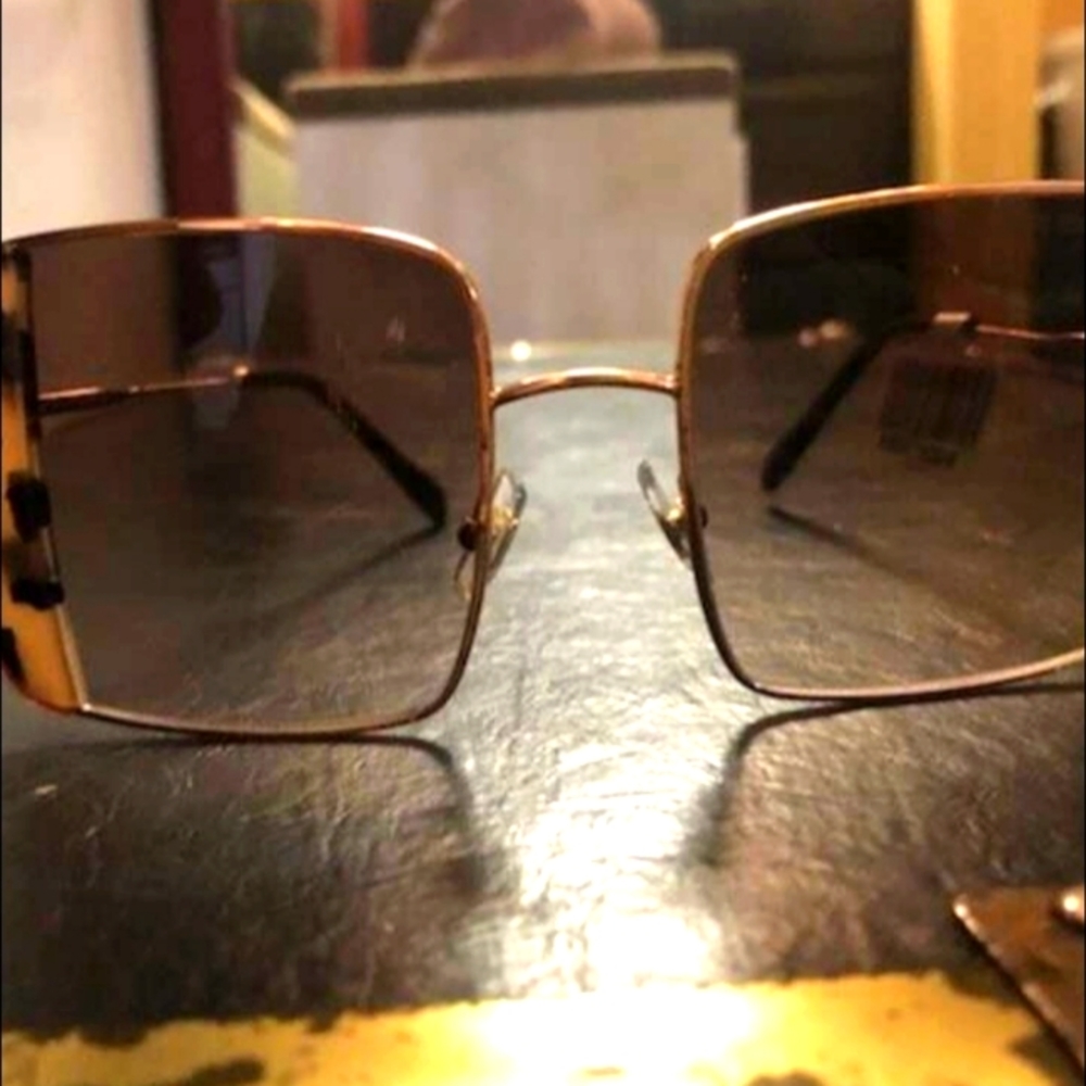 BRAND NEW Miu Miu Sunglasses MU 56VS 07D 086 Gold/ brown Gradulient for women